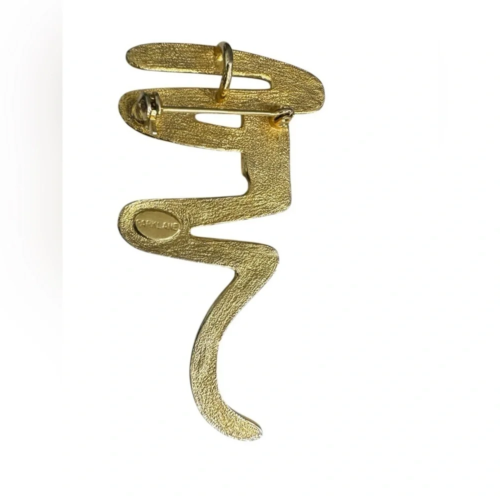Vintage Park Lane Pave-Set Rhinestone Swirl Pendant Brooch
